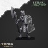 Ancient Guard with Halberds x 7 + cmd - Druk 3d - Highlands Miniatures