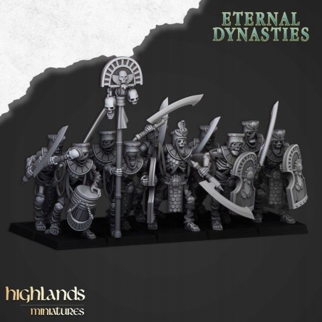 Ancient Guard with Swords x10 - Druk 3d - Highlands Miniatures