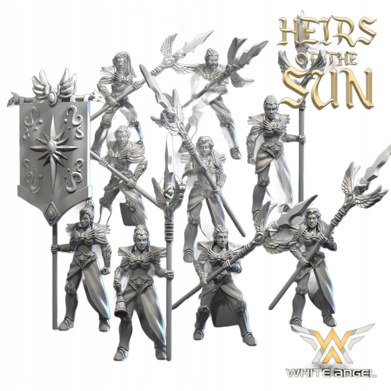 SISTERS OF LIGHT x10 - Bigusson - Druk 3D - White Angels