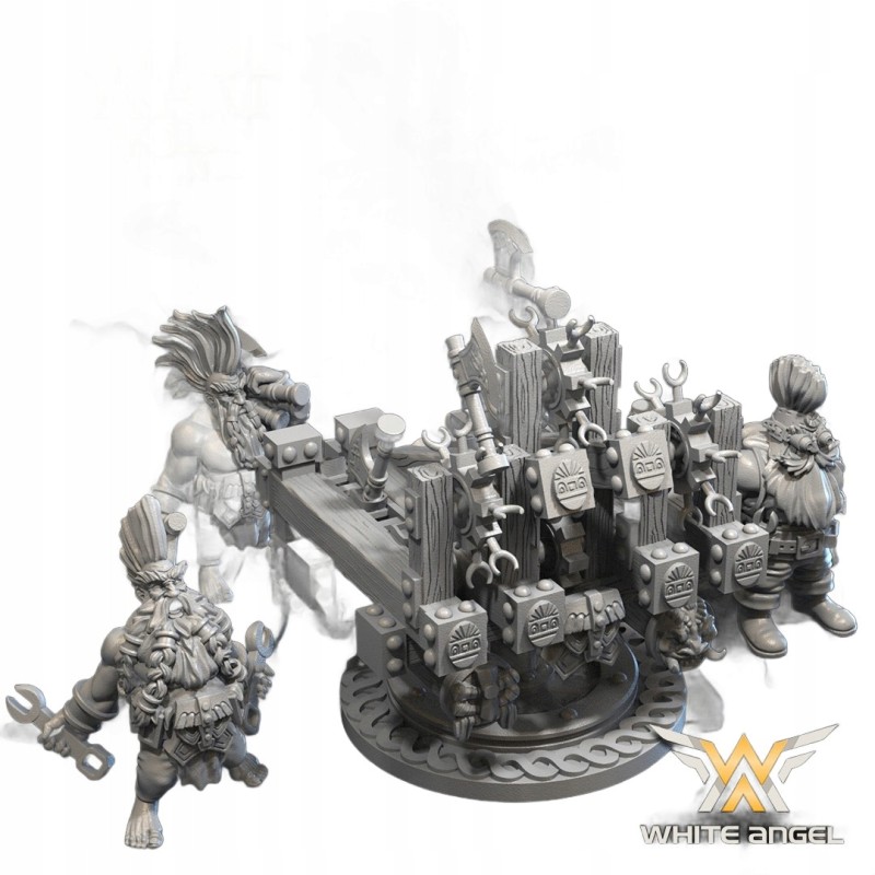 Dwarf Axe Machine + crew - Druk 3d