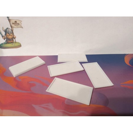50 x 25 mm Kwadratowe podstawki x 10 - Bigusson Miniatures