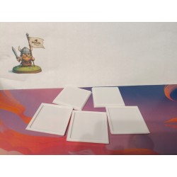 40 mm Kwadratowe podstawki x 10 - Square Blank Bases - Bigusson Miniatures