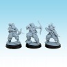 Barbarian levies with bows x10 - Bigusson - Druk 3D -Chaos - Mom Miniatures