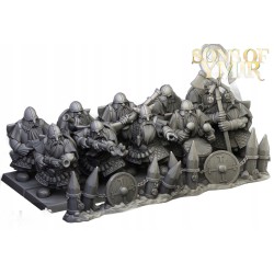 Dwarfs Marksmens x7 + command - Bigusson - Druk 3d- Highlands Miniatures