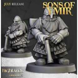 Dwarfs Marksmens x7 + command - Bigusson - Druk 3d- Highlands Miniatures