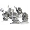 Dwarfs Warriors Two Handed Unit x7 + command - Highlands Miniatures