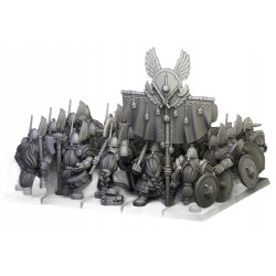 Dwarf Veterans Unit x7 + cmd - Bigusson - Druk 3d - Highlands Miniatures