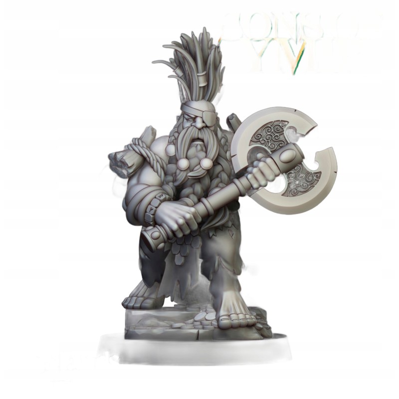 Dwarf Dragonseeker - Bigusson - Druk 3d - Highlands Miniatures