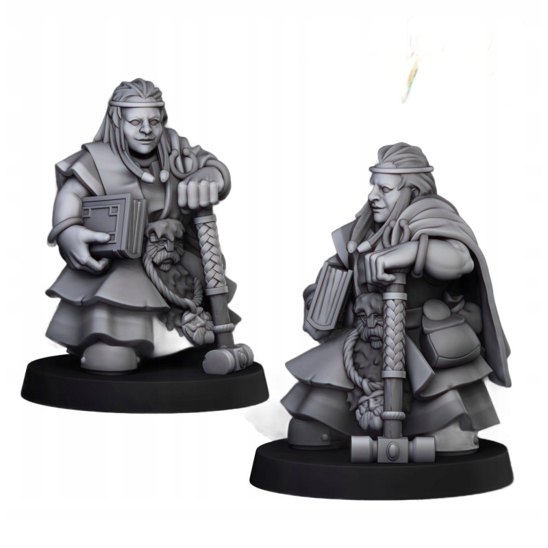 Dwarf Runepriest v2 - Bigusson - Druk 3d - Highlands Miniatures