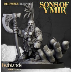 Dwarf Giantseeker - Bigusson - Druk 3d - Highlands Miniatures