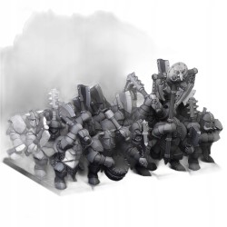 Armoured Orcs x7 +cmd - Bigusson - Druk 3d - Highlands Miniatures