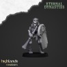 Ancient Skeletons with hand weapons x7 + command - Highlands Miniatures