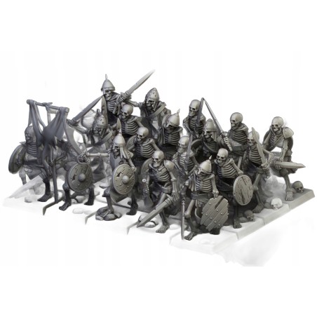 Skeleton Warriors with Swords Unit x7 + cmd - Bigusson-Highlands Miniatures
