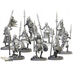 Skeleton Warriors Unit x7 + command - Bigusson - Highlands Miniatures