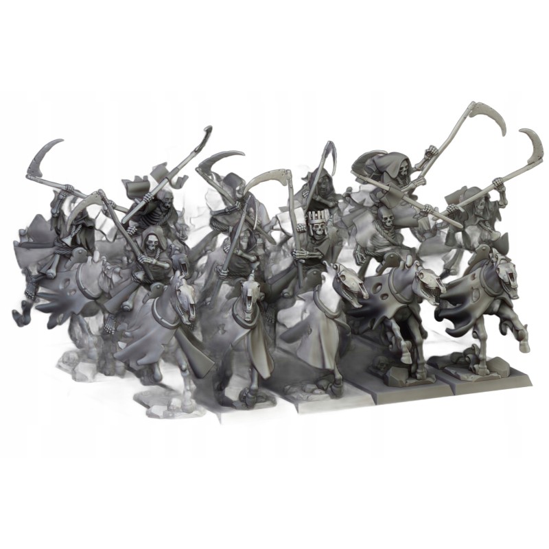 Spectral Cavalry Unit x5 - Bigusson - Druk 3d - Highlands Miniatures
