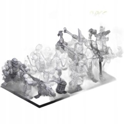 Cave Orcs with hand weapons x7 +cmd - Bigusson - Highlands Miniatures