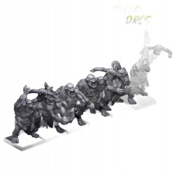 Cave Orcs with bows x7 +cmd - Bigusson - Druk 3d - Highlands Miniatures