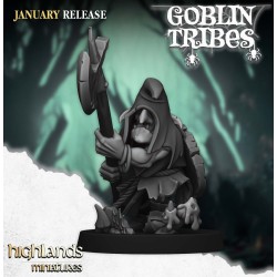 Swamp Goblin with Pikes x7 +cmd - Bigusson - Druk 3d - Highlands Miniatures
