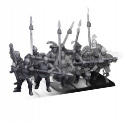 Sunland Troops with Spears x7 + command - Bigusson - Highlands Miniatures