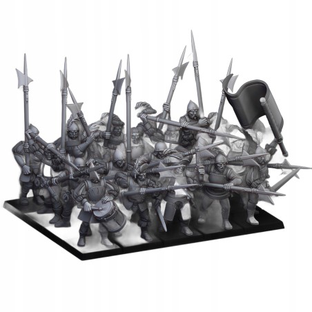 Sunland Troops with Halberds x7 + command - Bigusson - Highlands Miniatures
