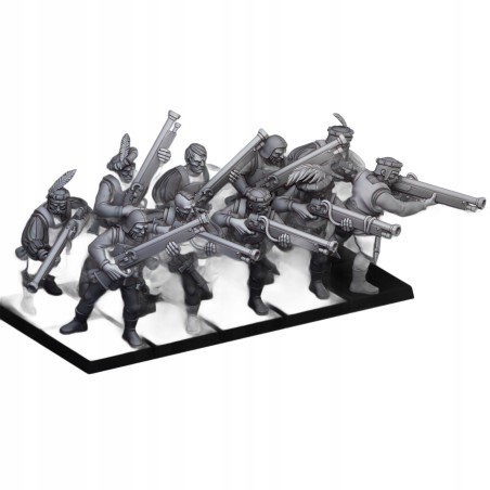 Sunland Arquebusiers x10 - Bigusson - Highlands Miniatures