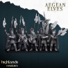 Mycenaean Guard x7 + command group - Bigusson - Highlands Miniatures
