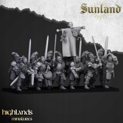 Sunland Landsknechts x 10 - Druk 3d - Highlands Miniatures