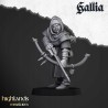 Gallia Archers x 7 + cmd - druk 3d - Bigusson - Highlands Miniatures