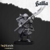 Gallia Men at Arms x 7 + cmd - druk 3d - Bigusson - Highlands Miniatures