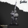 Gallia Men at Arms x 7 + cmd - druk 3d - Bigusson - Highlands Miniatures