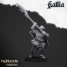 Gallia Men at Arms x 7 + cmd - druk 3d - Bigusson - Highlands Miniatures
