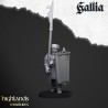 Gallia Men at Arms x 7 + cmd - druk 3d - Bigusson - Highlands Miniatures