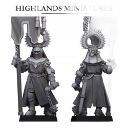 Gallia Battle Standard Bearer on foot - Bigusson - Highlands Miniatures