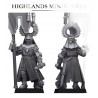 Gallia Battle Standard Bearer on foot - Bigusson - Highlands Miniatures