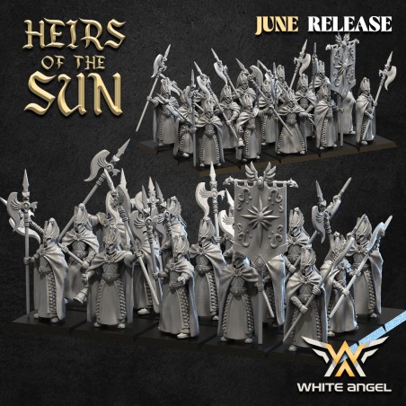 GUARDS OF THE SUN x10 - Bigusson - Druk 3D - White Angels