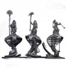 Mounted Ancient Guard on Great Snakes x 3 - Druk 3d - Highlands Miniatures