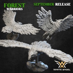ANCESTRAL EAGLE x 1 - FOREST WARRIORS - Bigusson - Druk 3D - White Angels