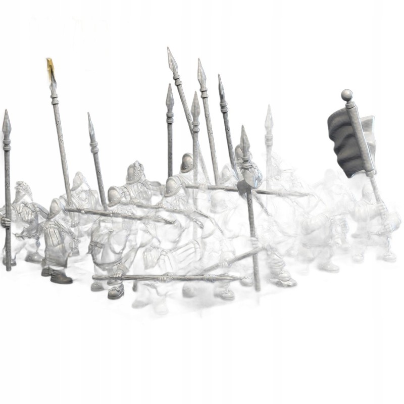 OLD WORLD PIKEDWARF x 7 + cmd - Bigusson - Druk 3D - White Angels