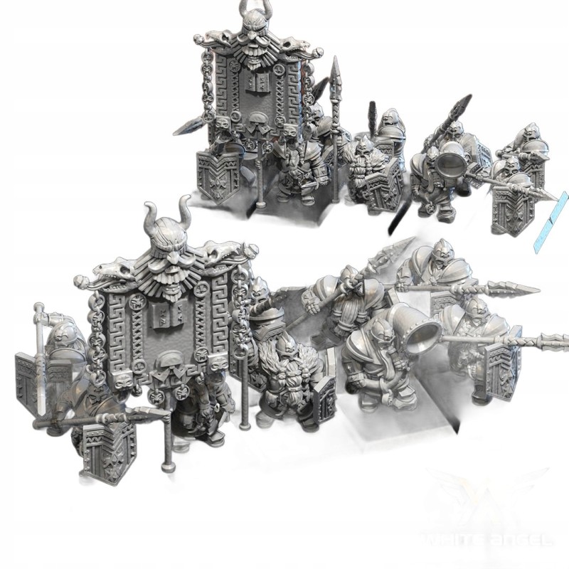 ORIENTAL PIKEDWARF x 7 + cmd - Bigusson - Druk 3D - White Angels