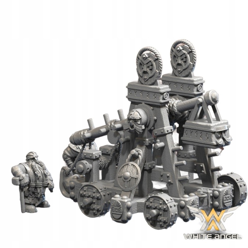 DWARF FUN CATAPULT - Bigusson - Druk 3D - White Angels