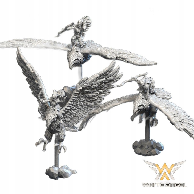 Ancestral Eagle Rider x3 - FOREST WARRIORS - Bigusson - White Angels