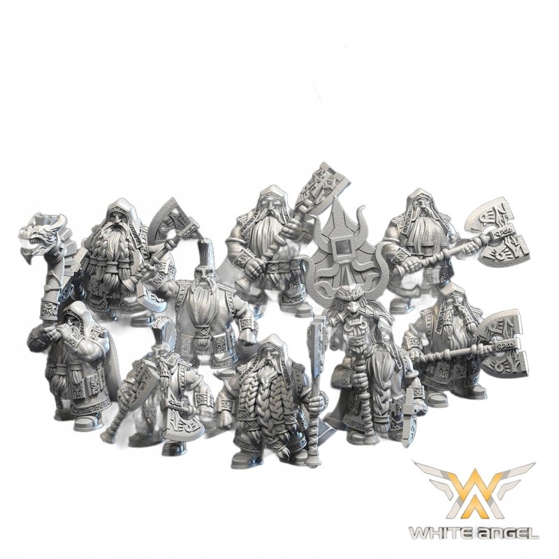 Dwarf Priest Killer x10 - Bigusson - Druk 3D - White Angels