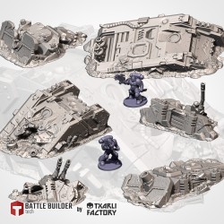 CRASHED TANKS 1 - Bigusson - druk 3d - Txarli Factory