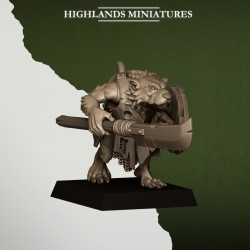 Sewer Rats x7 + cmd - Bigusson - Druk 3d - Highlands Miniatures