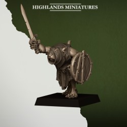Sewer Rats x7 + cmd - Bigusson - Druk 3d - Highlands Miniatures