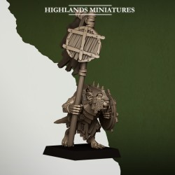 Sewer Rats x7 + cmd - Bigusson - Druk 3d - Highlands Miniatures