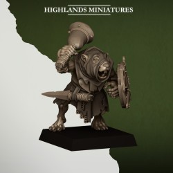 Sewer Rats x7 + cmd - Bigusson - Druk 3d - Highlands Miniatures