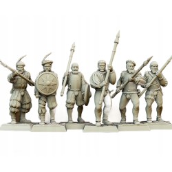 Sunland Imperial Troops z włóczniami x7 + cmd - Highlands Miniatures