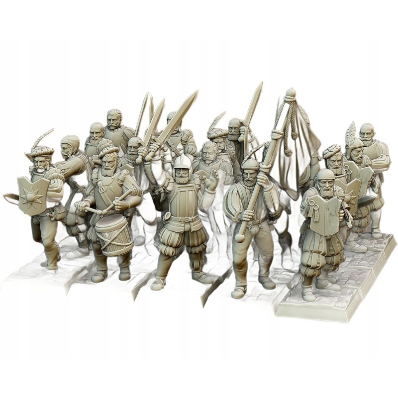 Sunland Imperial Troops z mieczami x7 + cmd - Highlands Miniatures