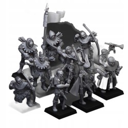 Robin Hood and the Sherwood Archers x 9 - Bigusson - Highlands Miniatures
